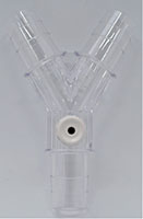 1/2 x 1/2 x 1/2 Inch (in) Connector with Luer-Lock - (342444-000)